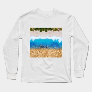 Sand ocean glitter Long Sleeve T-Shirt